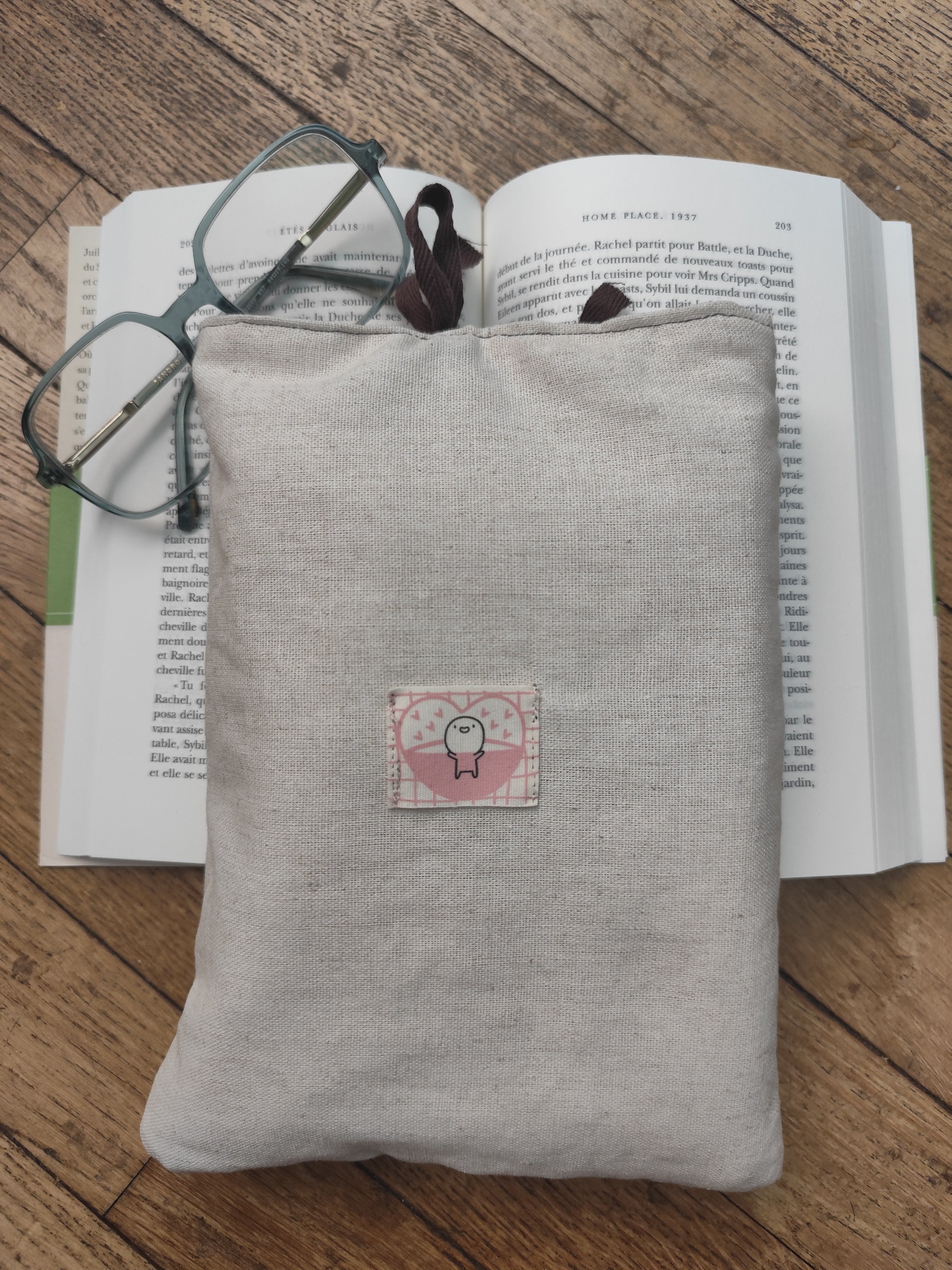 Pochette réversible Moelleuse — Tulipes & Lin