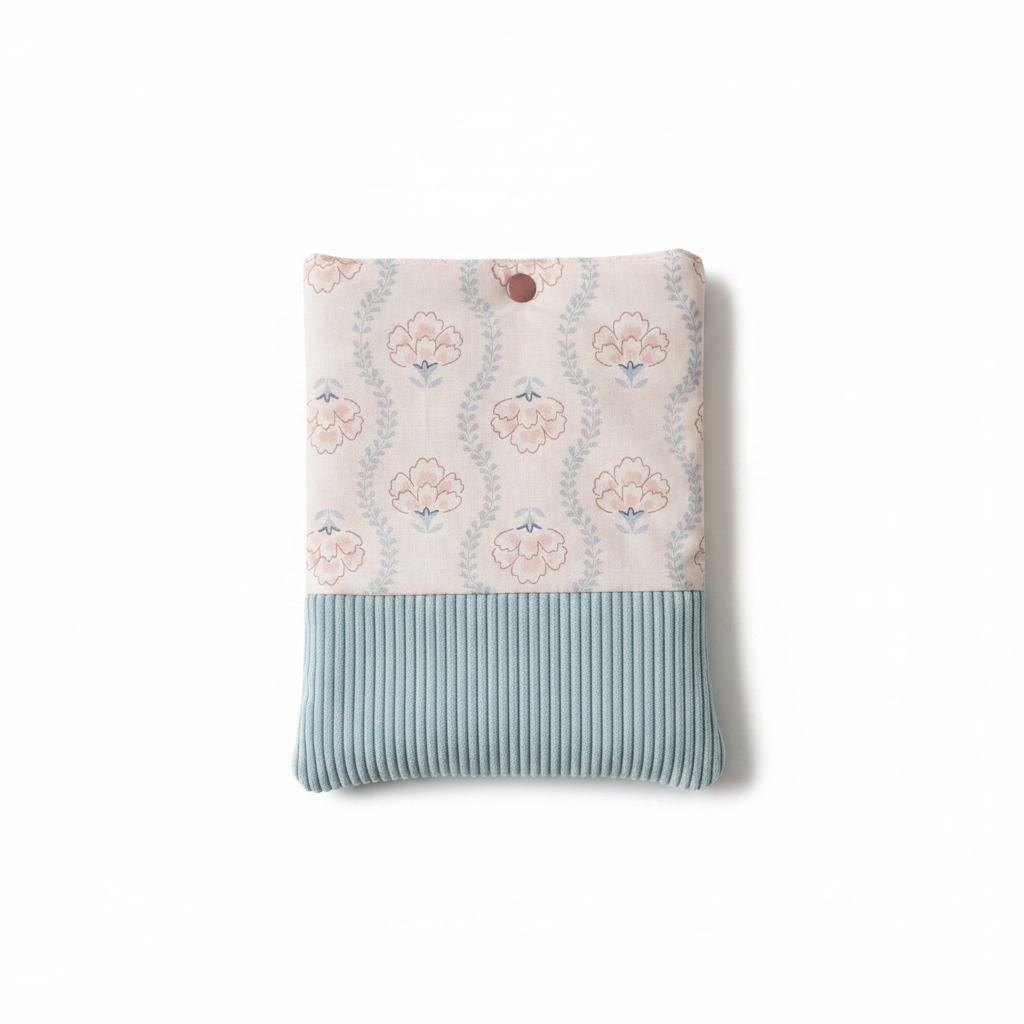 Fond blanc – Fleurs roses Velours