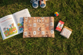 Pochette animaux flat lay parc goûter enfant
