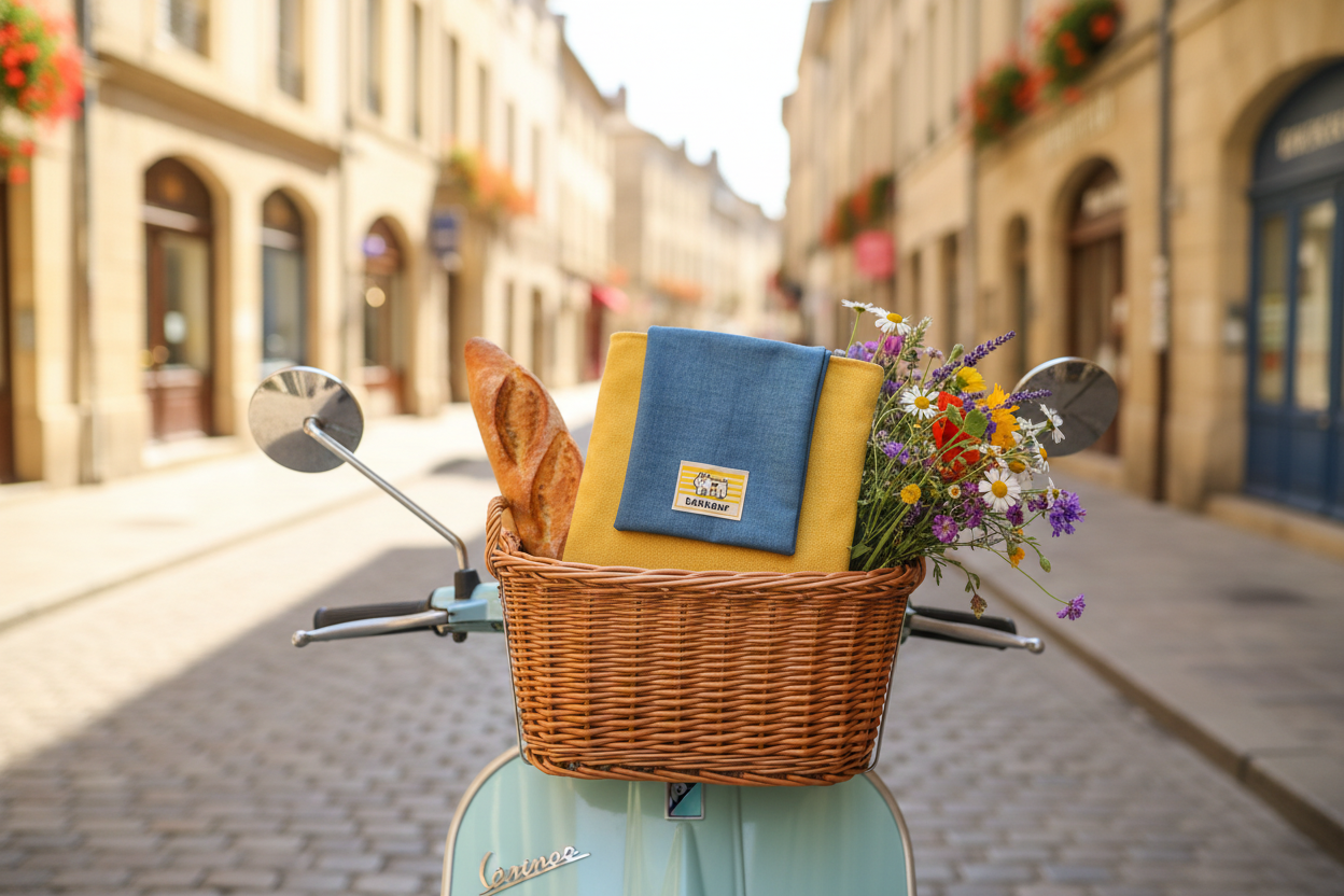 Pochette Bonheur Vespa proportions portrait