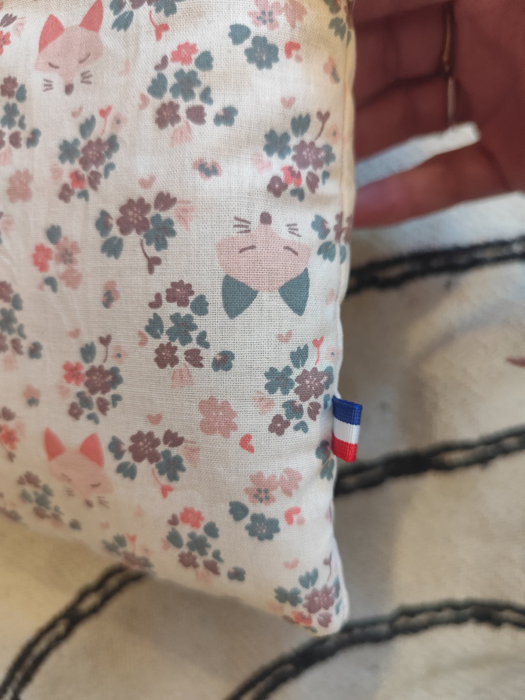 Housse livre & liseuse renards & fleurs – Moelleuse bouton-pression