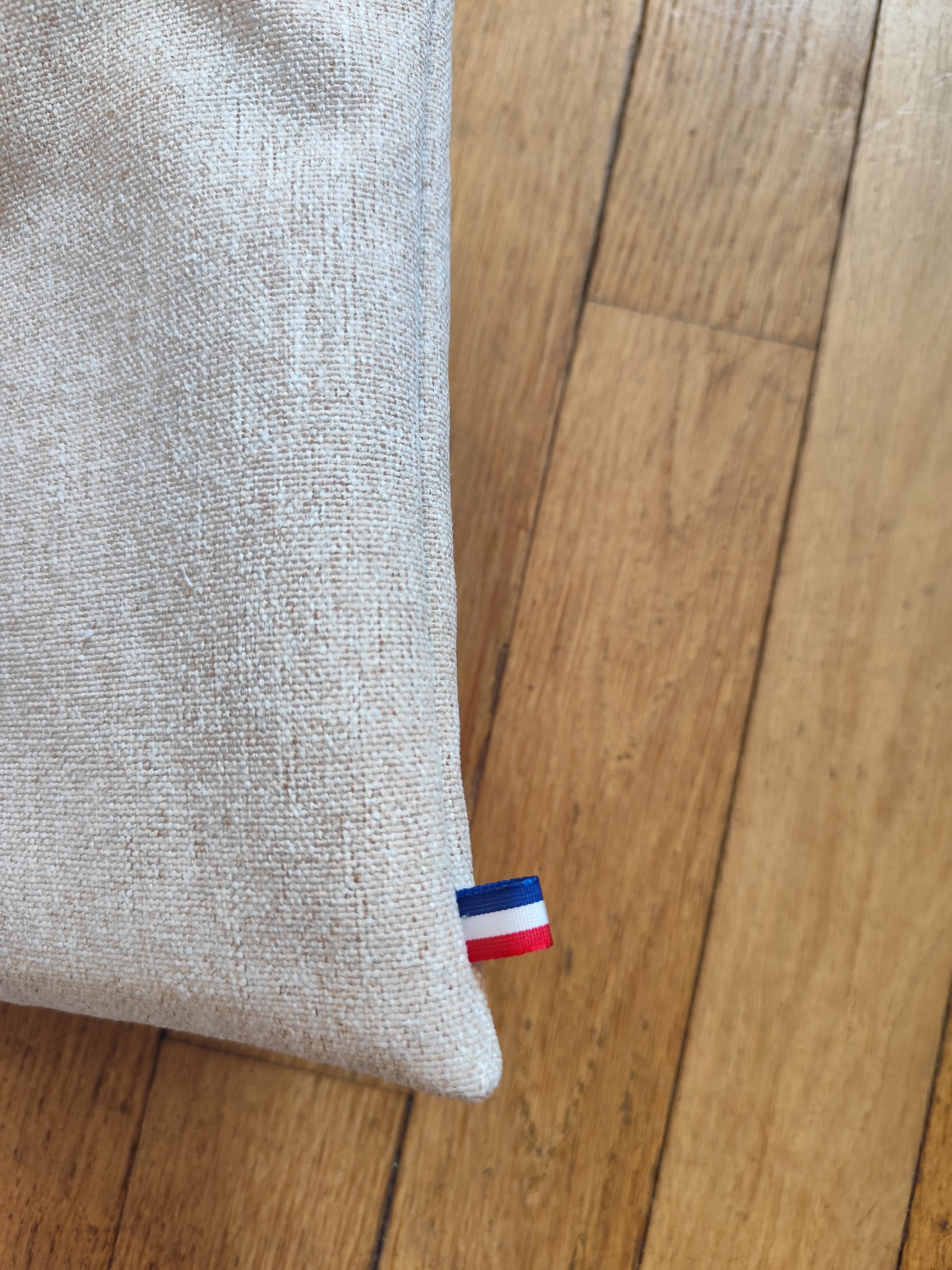 Pochette livre & liseuse Lin naturel – Nomade