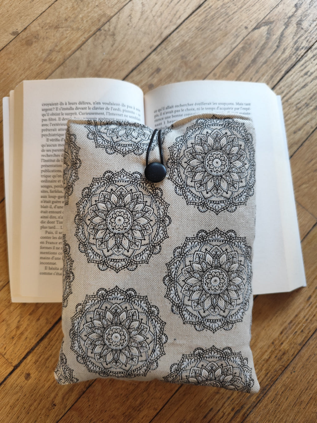 Pochette mandala zen – double, ouatée