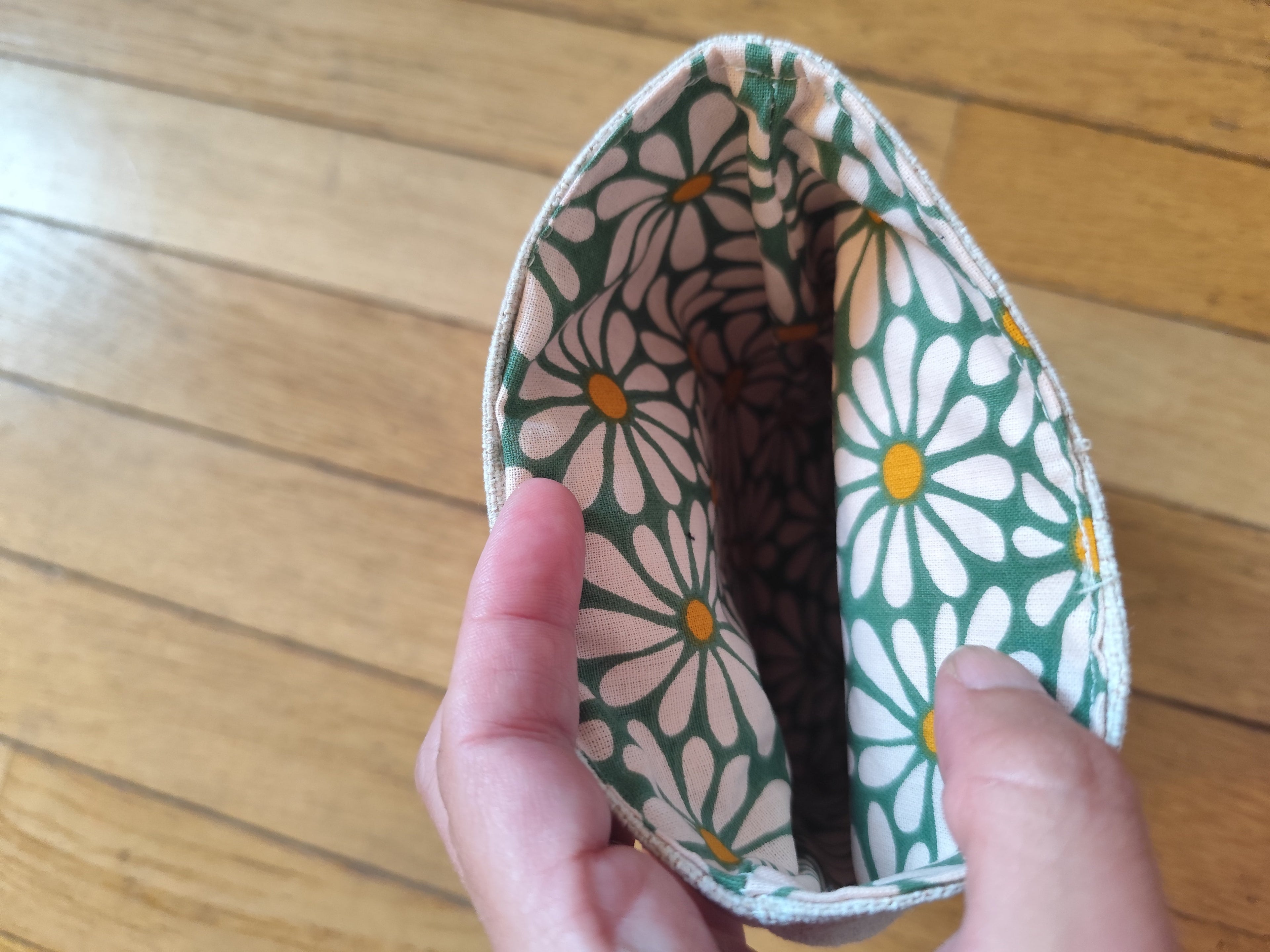 Pochette livre & liseuse Lin naturel – Nomade