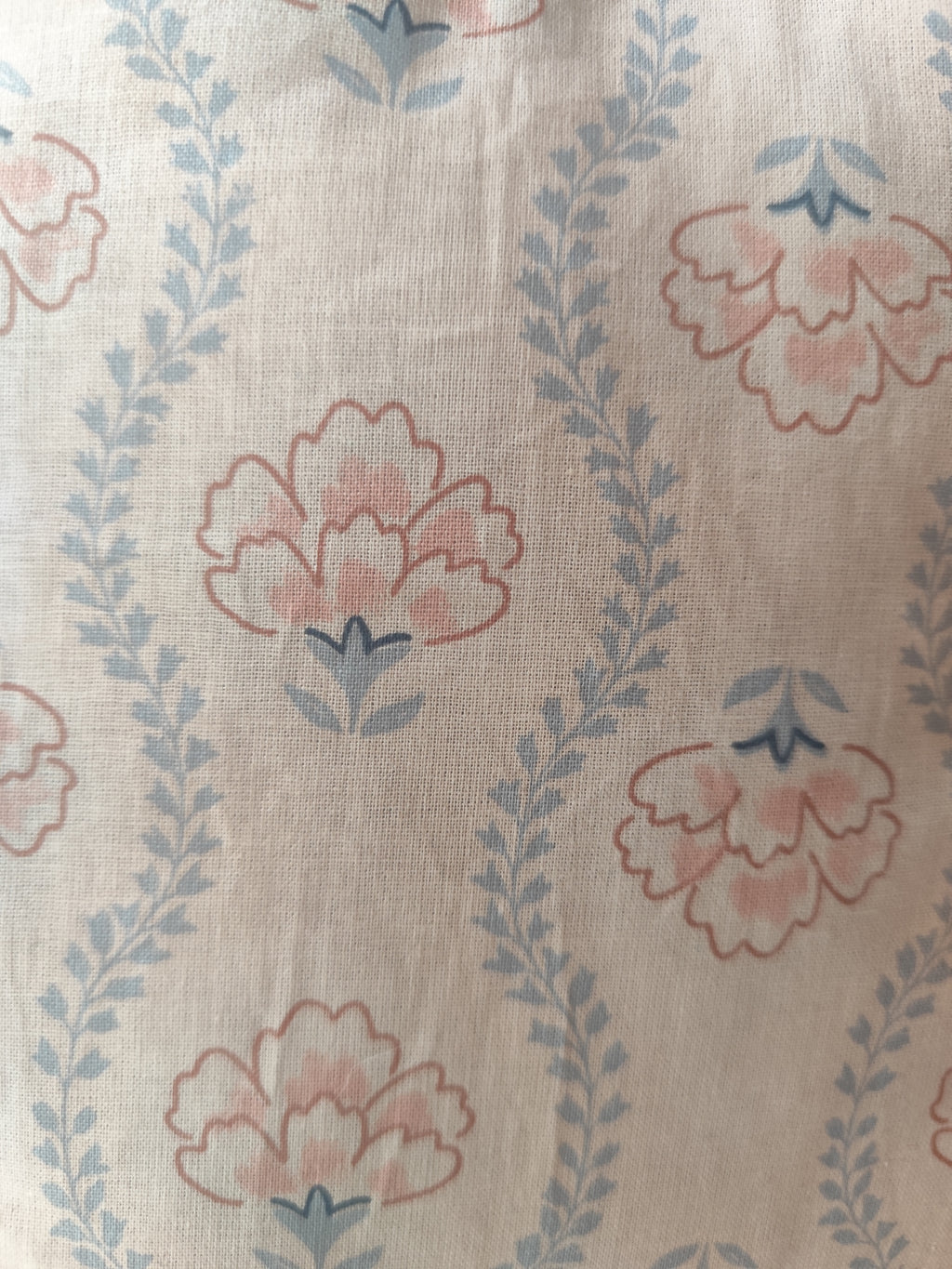Peonies Book Sleeve – Pink & Blue Floral Fabric