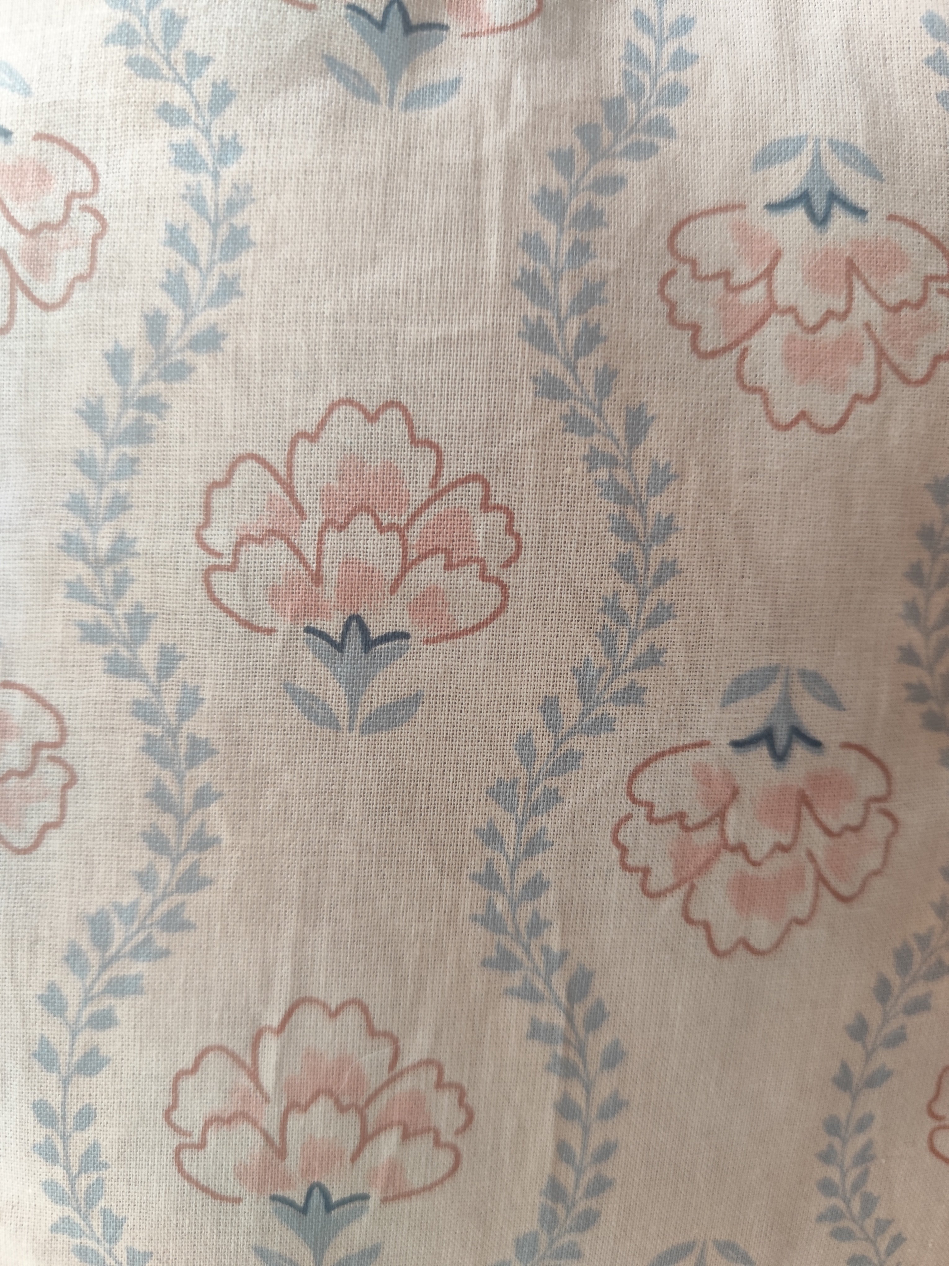 Peonies Book Sleeve – Pink & Blue Floral Fabric