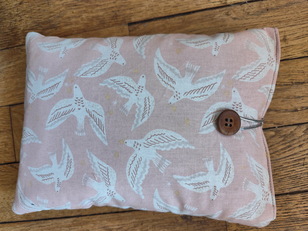 Housse livre & liseuse Oiseaux roses – Moelleuse