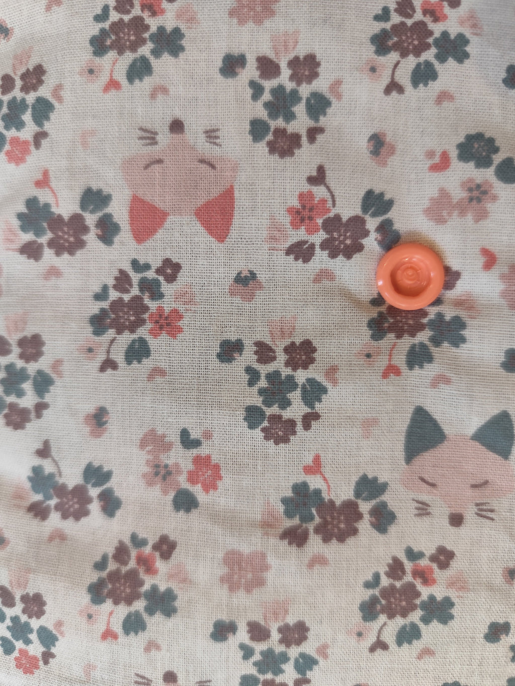 Housse livre & liseuse renards & fleurs – Moelleuse bouton-pression
